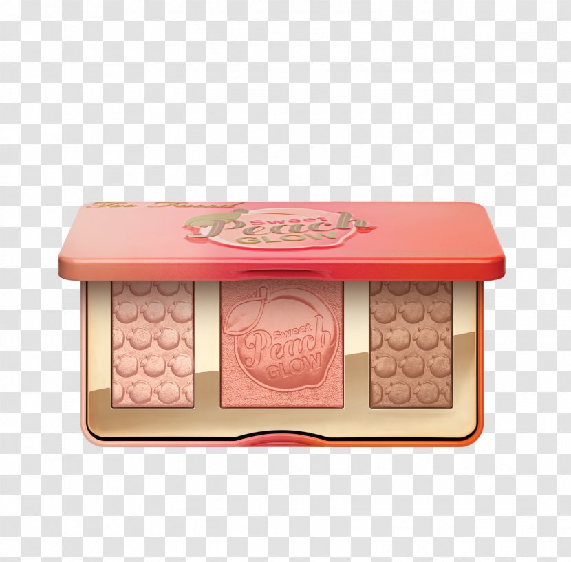 Too Faced Sweet Peach Highlighter Cosmetics Contouring - Rectangle - Face Transparent PNG