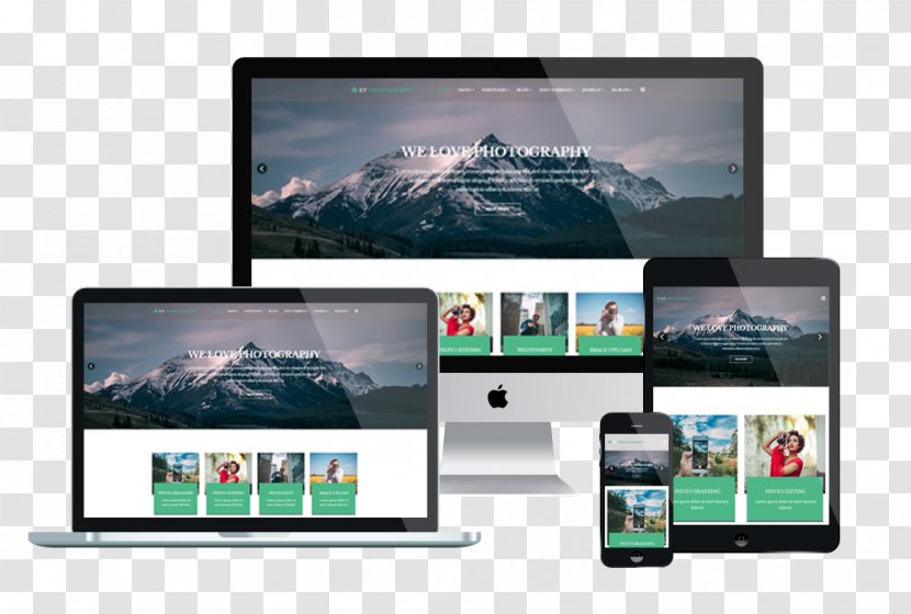 Responsive Web Design Template Joomla Bootstrap Theme - Brand - Photography Download Transparent PNG