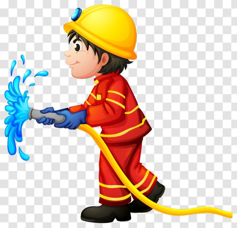 The Fire Station Clip Art Firefighter Department - Drawing Transparent PNG