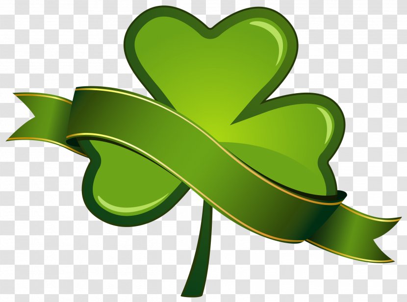 Saint Patrick's Day Shamrock Clip Art - Heart - St Patricks With Banner PNG Clipart Transparent PNG