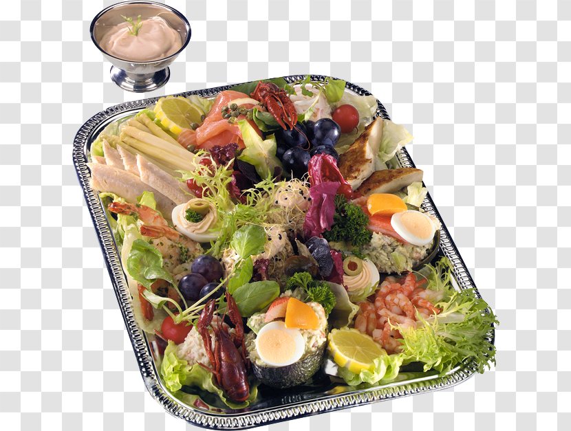 Hors D'oeuvre Vegetarian Cuisine Greek Asian Salad - Dish - Spicy Chicken Transparent PNG