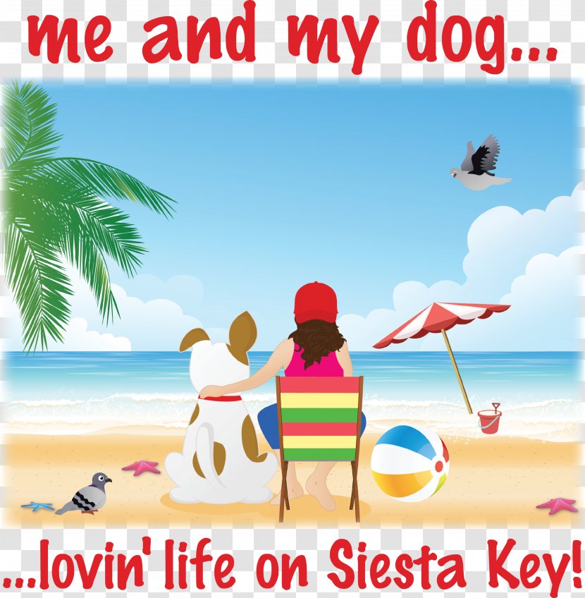 T-shirt Dog Siesta Key Sarasota - Cartoon Transparent PNG