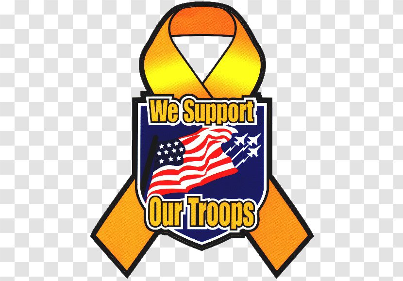 Support Our Troops Military Soldier Rainier Lighting & Electric Supply Inc Yellow Ribbon - Emblem - Graphic Transparent PNG