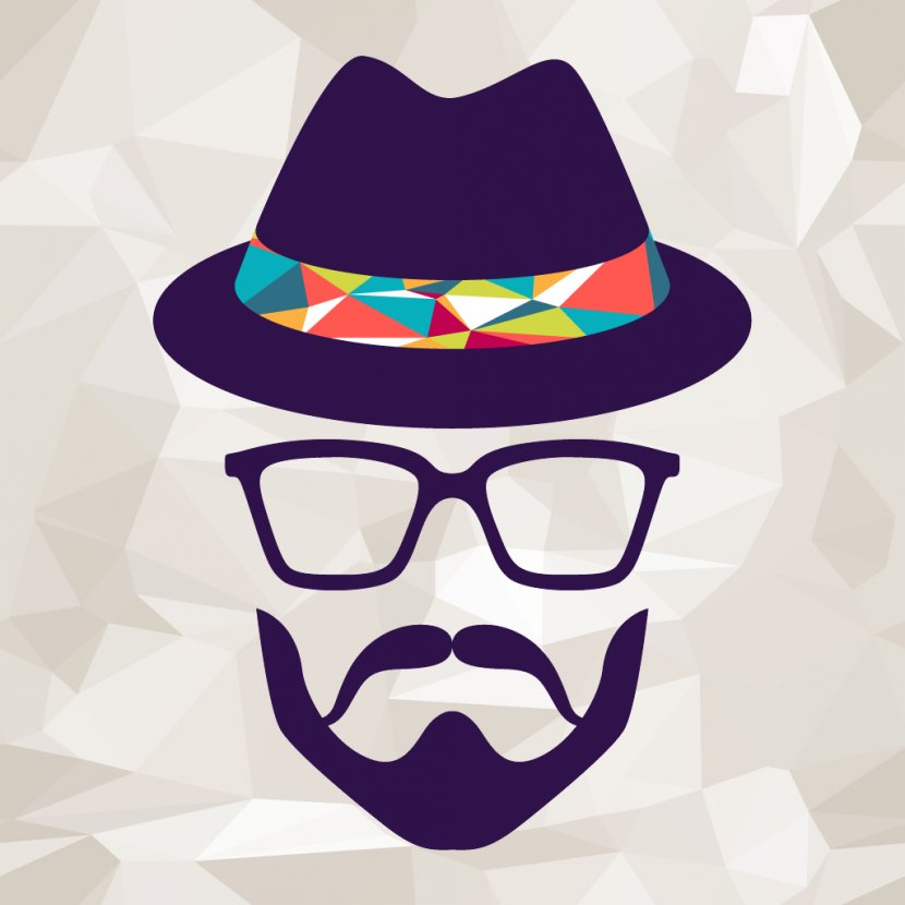 Hipster Retro Style Clip Art - Fashion Accessory - Beard And Moustache Transparent PNG