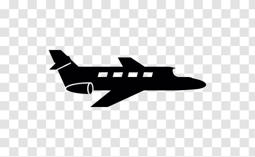 Airline Vector - Airliner - Black And White Transparent PNG