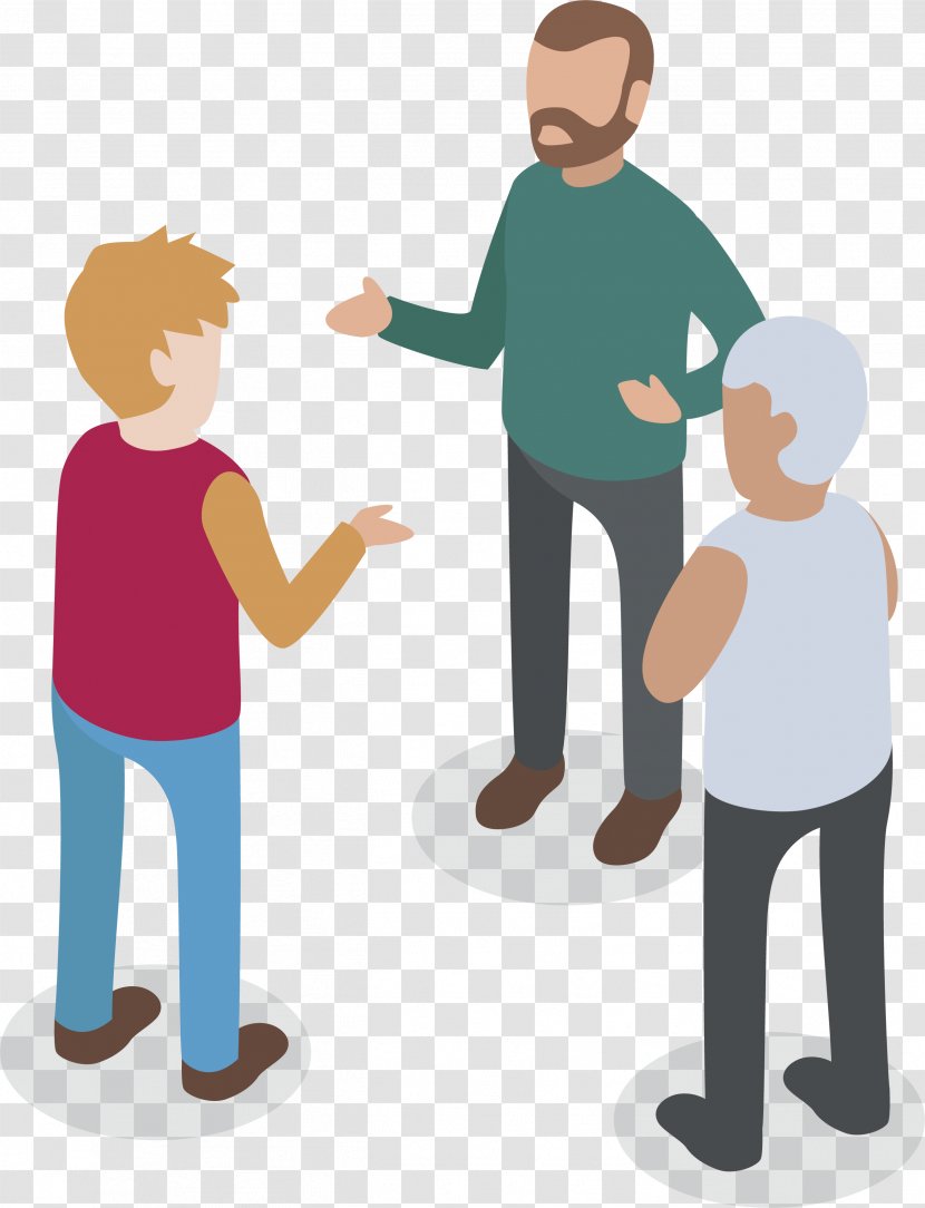 Project - People - Three Talking Transparent PNG