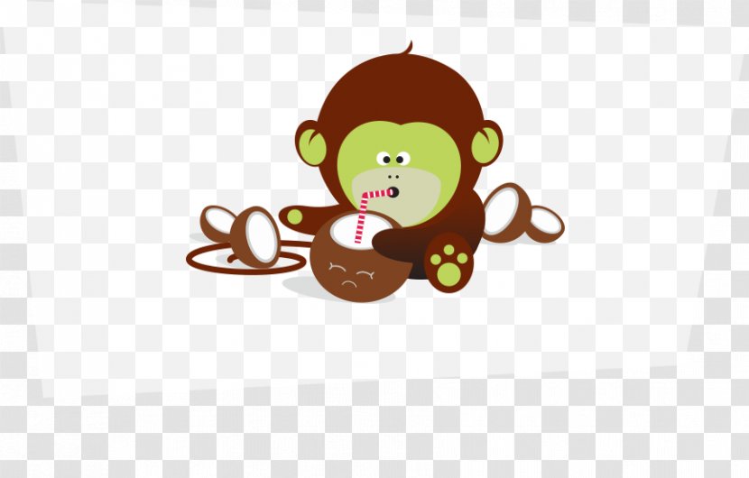 Monkey Primate Desktop Wallpaper Clip Art - Vertebrate - Funny Fruit Transparent PNG