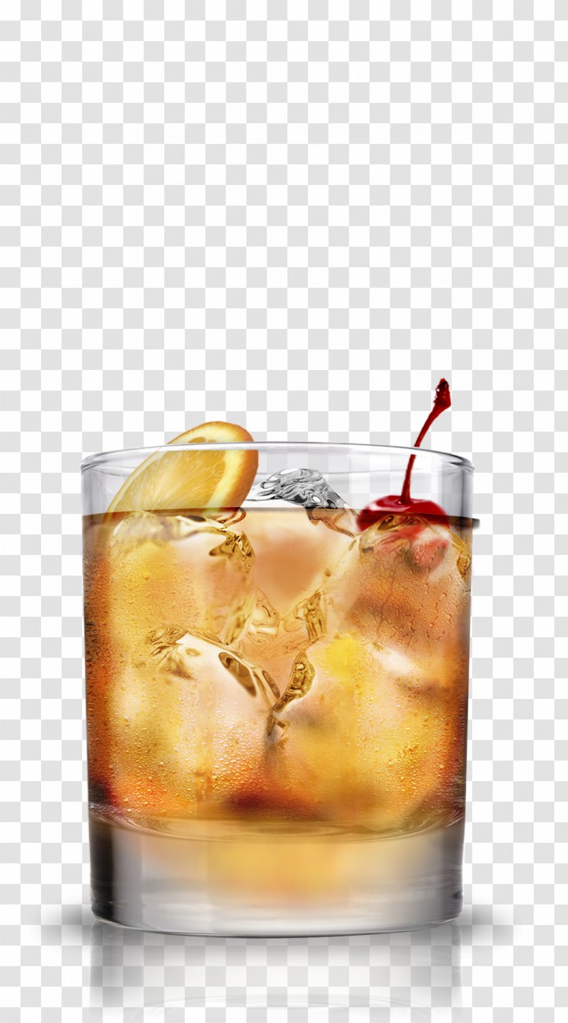Old Fashioned Rye Whiskey Cocktail Liquor Bourbon Transparent PNG