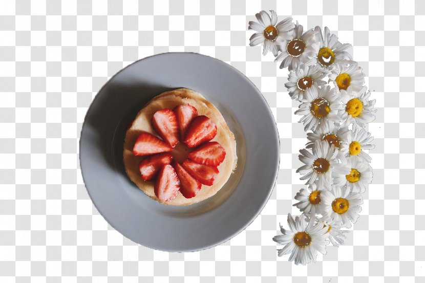 Milkshake Tiramisu Pancake Strawberry Cream Cake - A Plate Of Fruit Transparent PNG