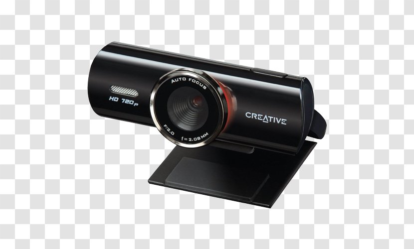 Amazon.com HD Webcam 1280 X 720 Pix Creative LIVE CAM SYNC 720P Stand Live! Cam Connect - Video Camera - Web Material Transparent PNG