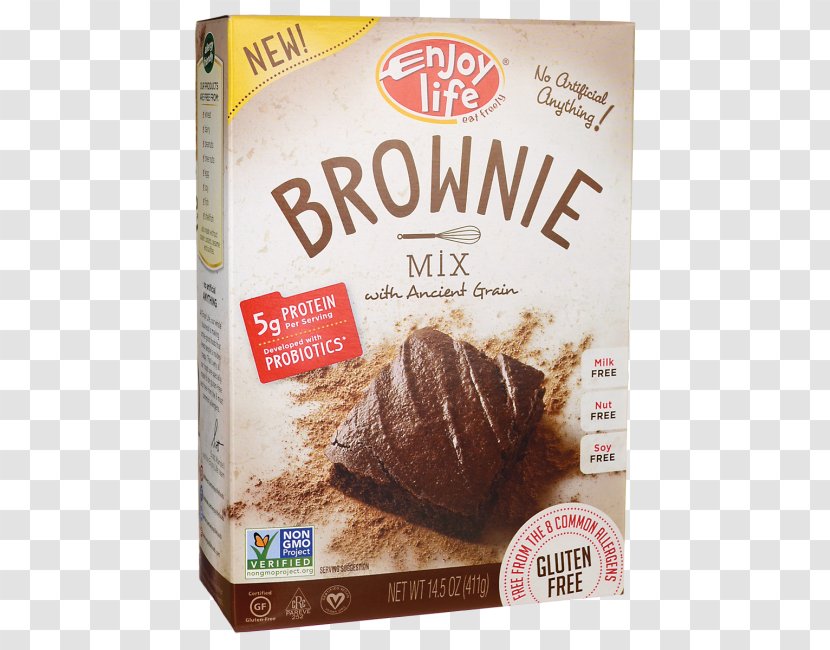 Enjoy Life Foods Chocolate Brownie Gluten-free Diet Soft Baked Cookies - Dish - Mix Transparent PNG