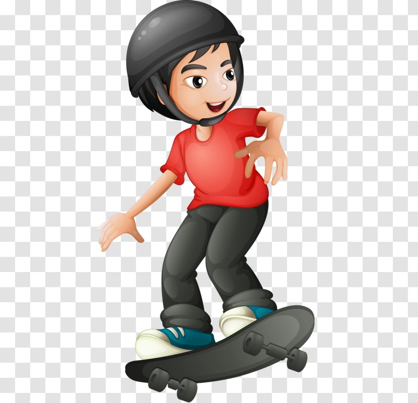 Sport Child Illustration - Football - Skateboard Boy Transparent PNG