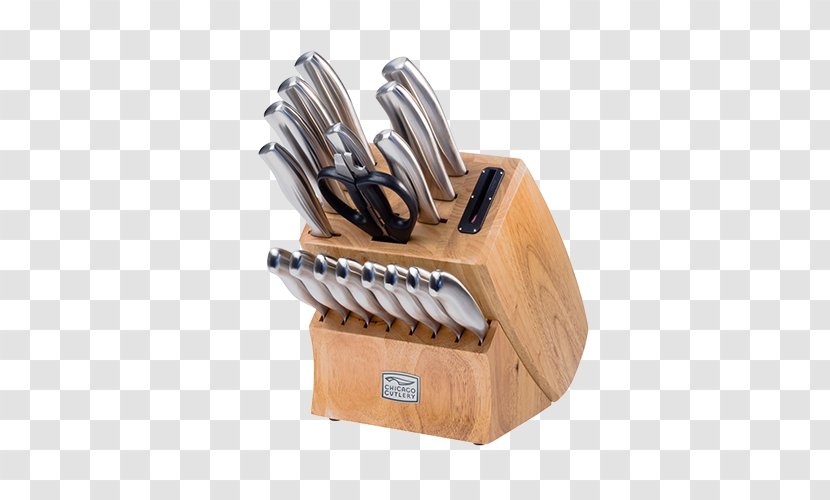 Chicago Cutlery Insignia Steel High-Carbon Stainless Knife Block Set With Cutting Board (19-Piece) Kitchen Knives Steak - Blade - Homepage Transparent PNG