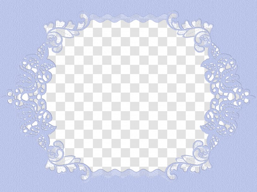 Picture Frame Decorative Arts Pattern - Blue Edge Border Transparent PNG