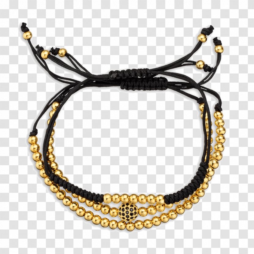 Necklace Earring Bracelet Bead Gold - Macrame Bracelets Transparent PNG