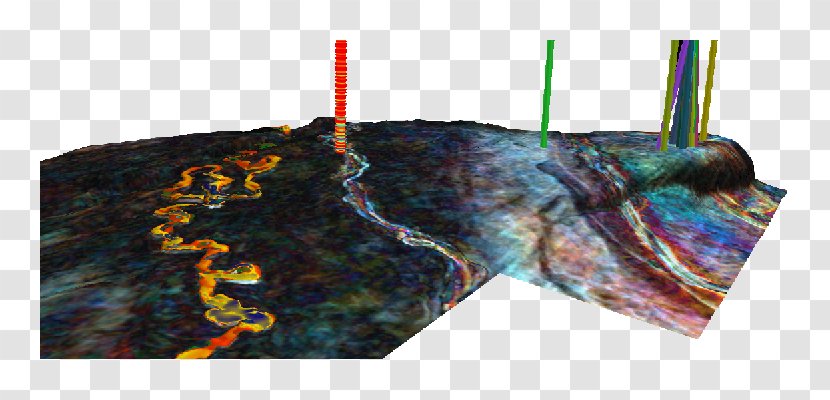Petrel Channel Fault RGB Color Model - Seismic Wave Transparent PNG