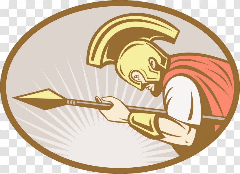 Gladiator Stock Illustration Royalty-free Clip Art - Fictional Character - Spear Attack Transparent PNG