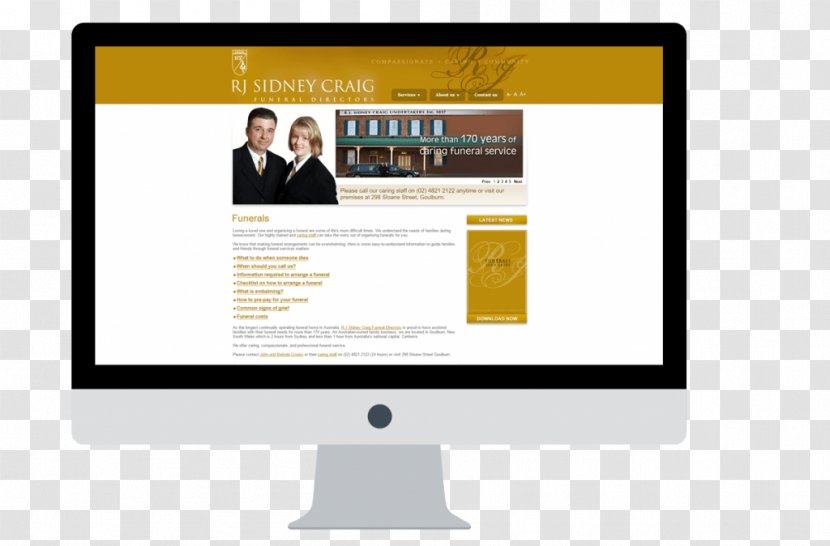 Web Page RJ Sidney Craig Development Display Advertising - Computer Monitor - Business Transparent PNG