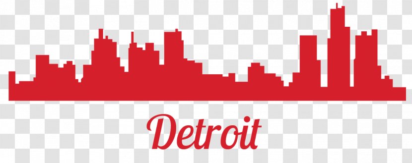 Metro Detroit Skyline - Text Transparent PNG