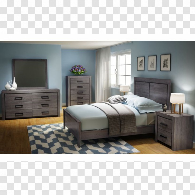 Bed Frame Bedside Tables Bedroom Furniture Sets - Mattress Transparent PNG