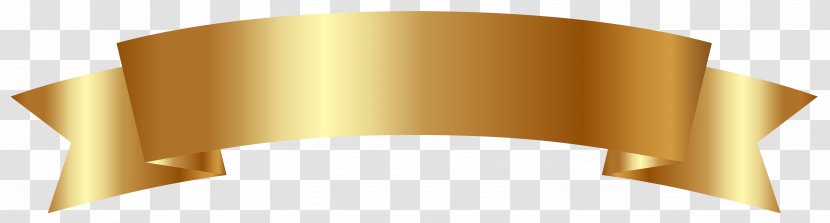 Banner Gold Clipart Image - Ribbon Transparent PNG