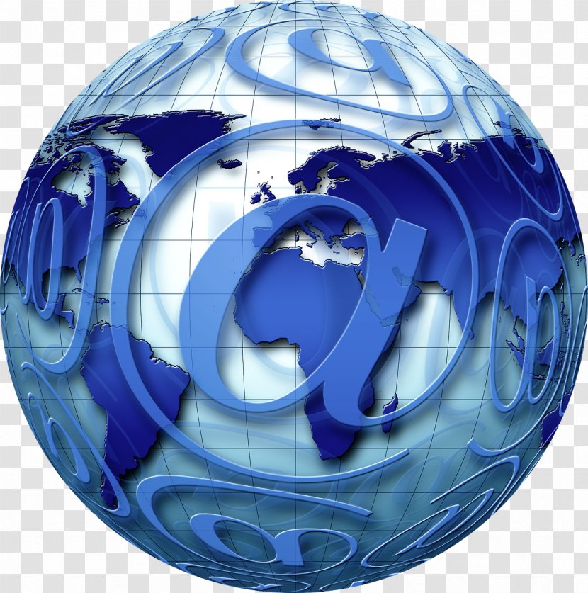 Internet Email Online And Offline Service Provider - Blue - Globe Transparent PNG