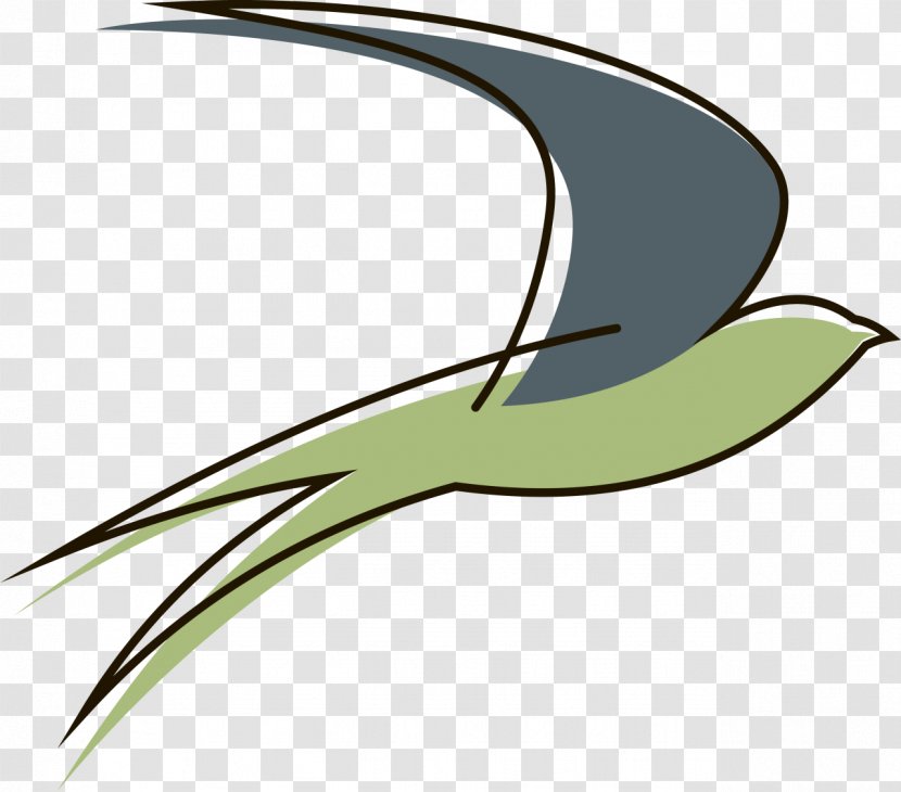 Barn Swallow Bird Clip Art - Green Transparent PNG