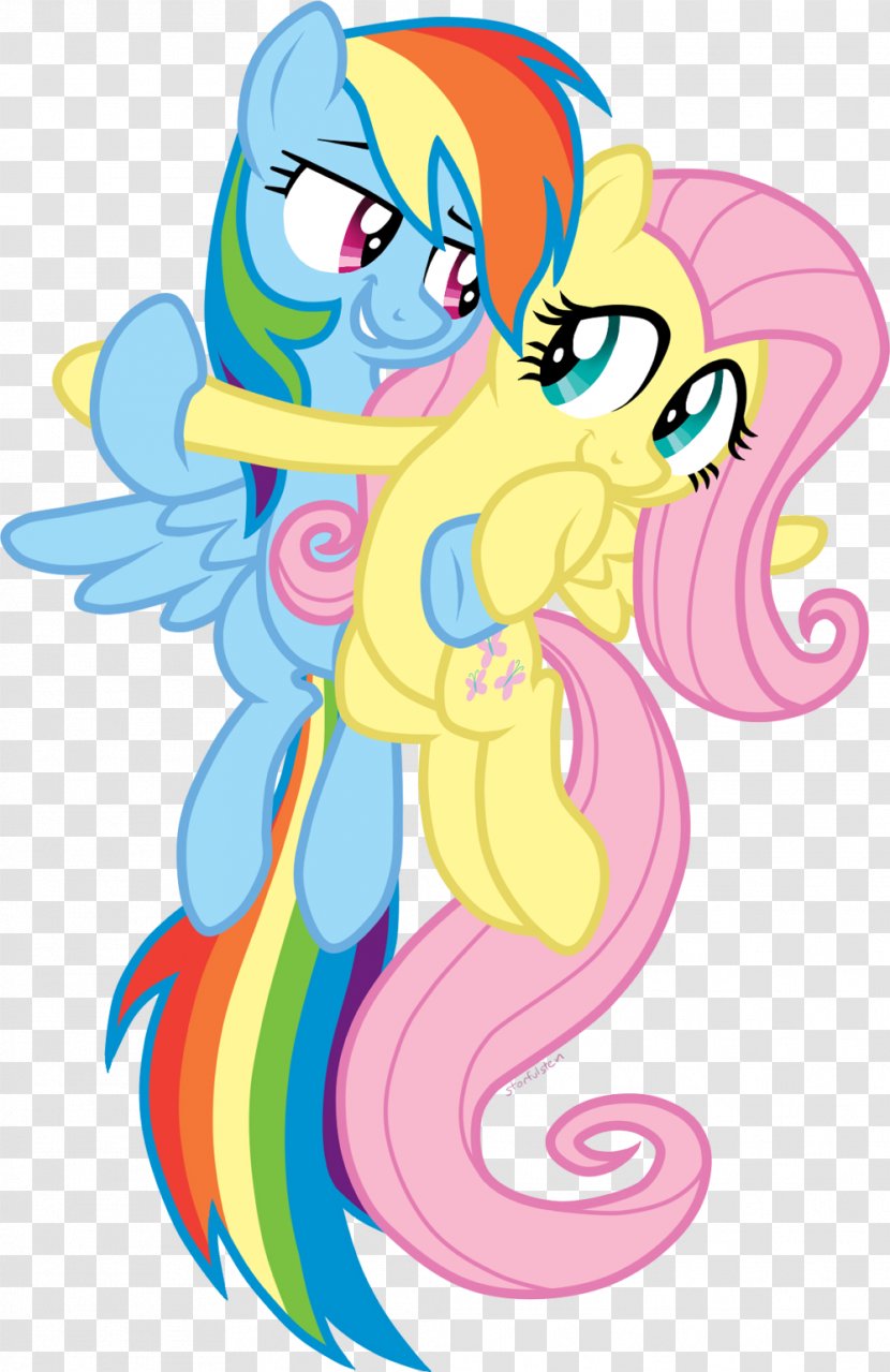 Fluttershy Pony Horse Rainbow Dash Princess Luna - Tree Transparent PNG