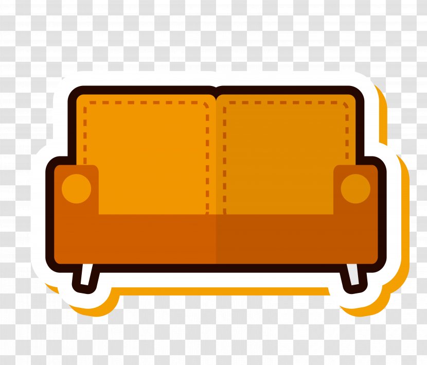 Euclidean Vector Yellow Vecteur - Sofa Transparent PNG