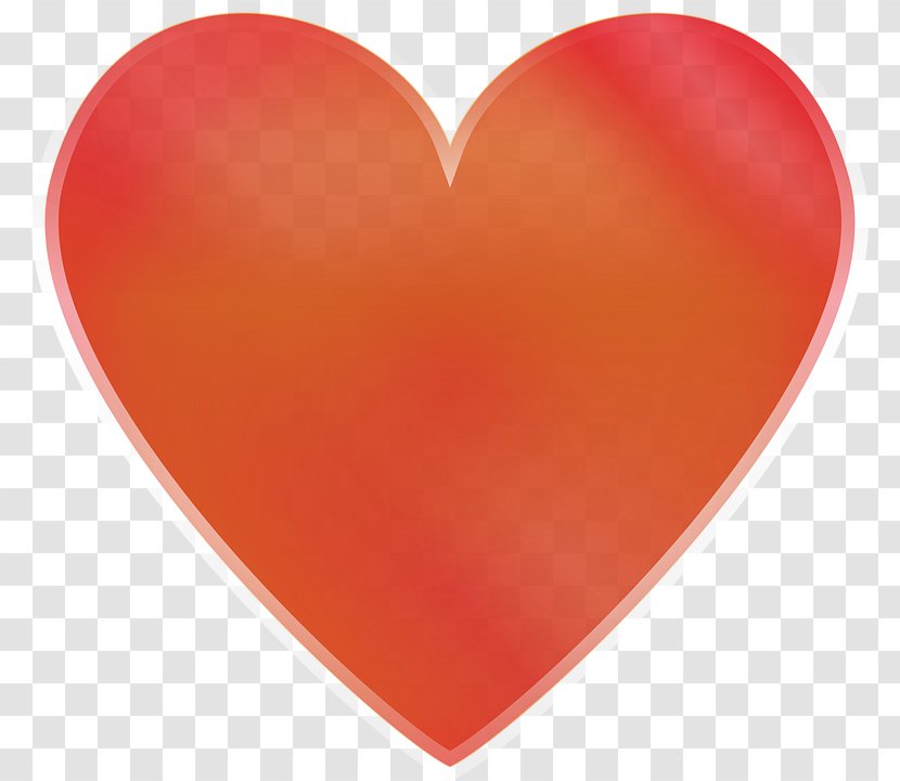 Heart Red - Orange Transparent PNG