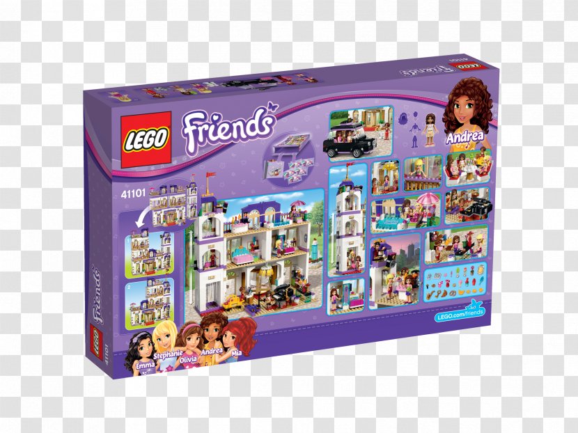 LEGO 41101 Friends Heartlake Grand Hotel 41312 Sports Centre 41313 Summer Pool Amazon.com - Toy Transparent PNG