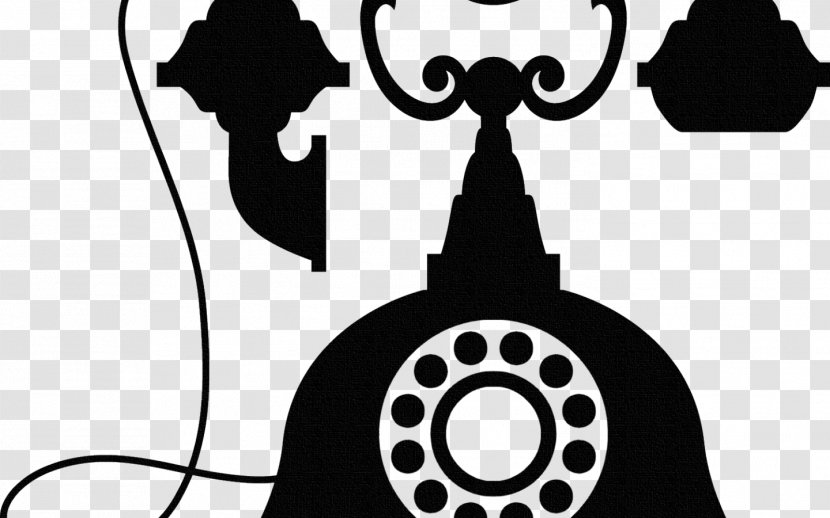 Clip Art Candlestick Telephone Vector Graphics IPhone - Black And White - 1440 Transparent PNG