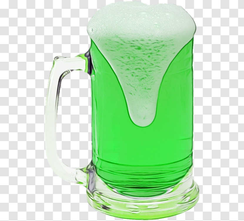 Green Drinkware Pitcher Pint Glass Beer Glass Transparent PNG