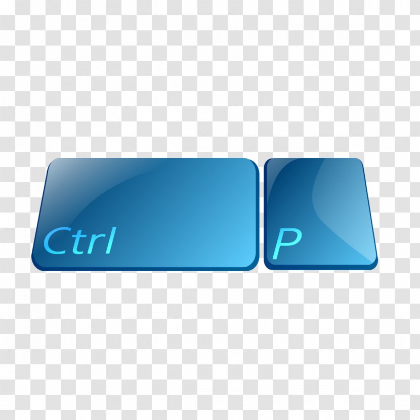 Computer Keyboard Technology Push-button Icon - Brand - Blue P Transparent PNG
