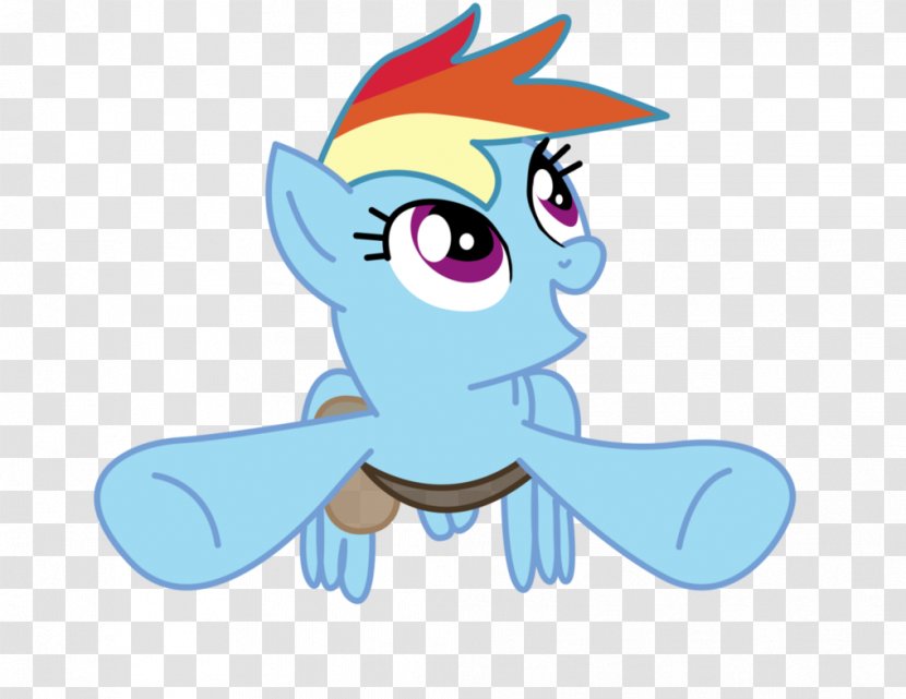 Rainbow Dash My Little Pony Fluttershy Horse - Cartoon Transparent PNG