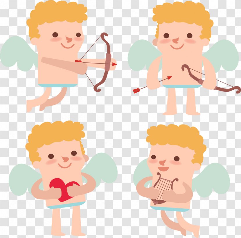 Cupid Love Illustration - Tree - Angel Transparent PNG