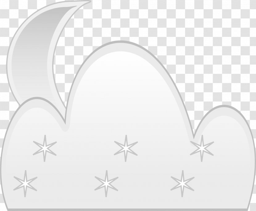 Openclipart Clip Art Image - Cloud - Moon And Clouds Transparent PNG
