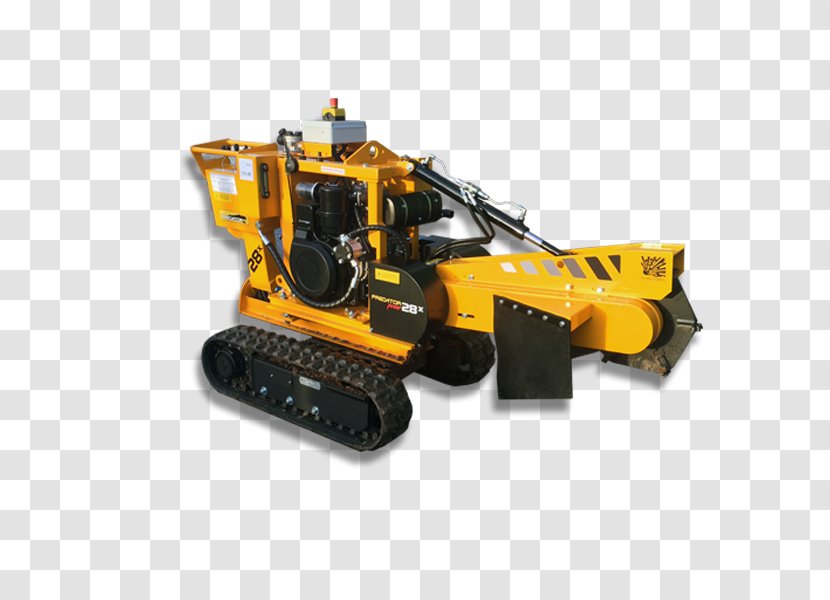 Bulldozer Machine - Yellow Transparent PNG