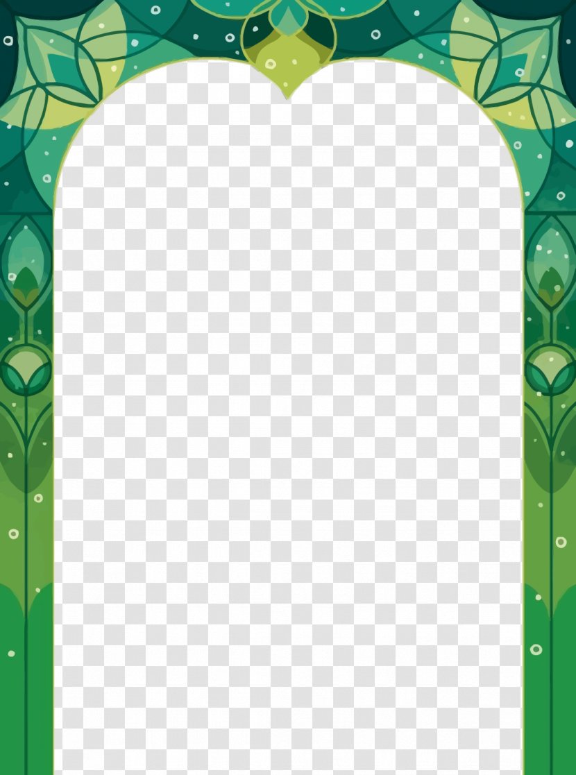 Green Pattern - Door - Vector Frame Transparent PNG