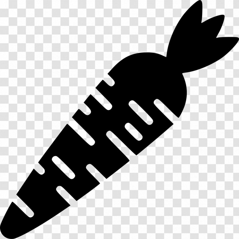 Organic Food - Black And White - Carrot Icon Transparent PNG