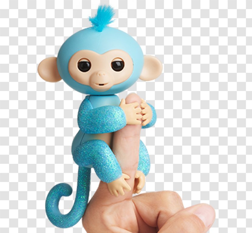 WowWee Fingerlings Monkey Turquoise Toy - Smyths Transparent PNG