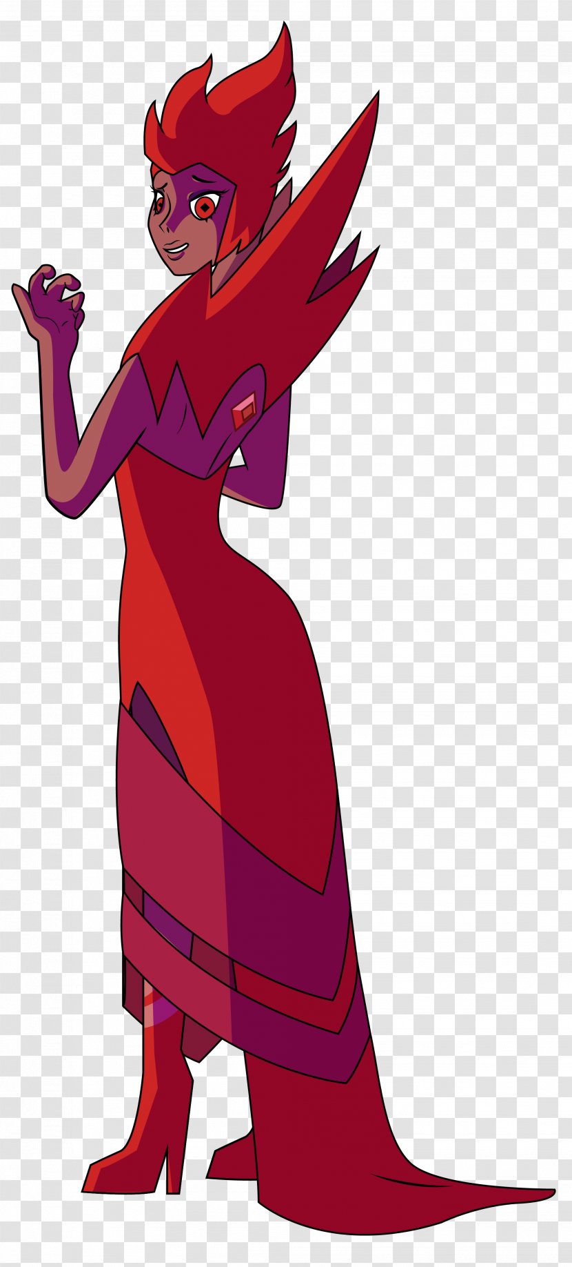 DeviantArt Red Diamond - Silhouette Transparent PNG