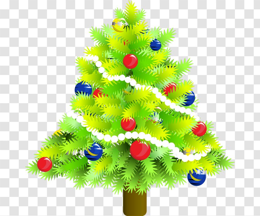 Christmas Tree Ornament Pine - Lights Transparent PNG