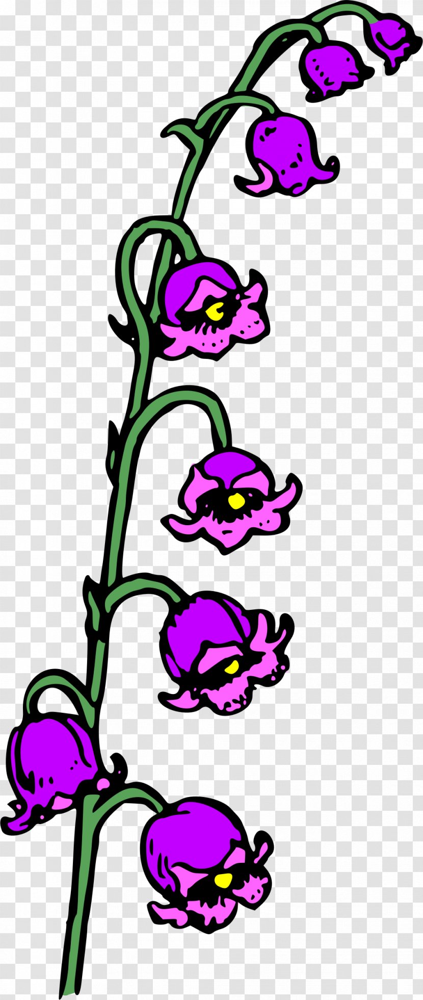 Cut Flowers Plant Clip Art - Purple Transparent PNG