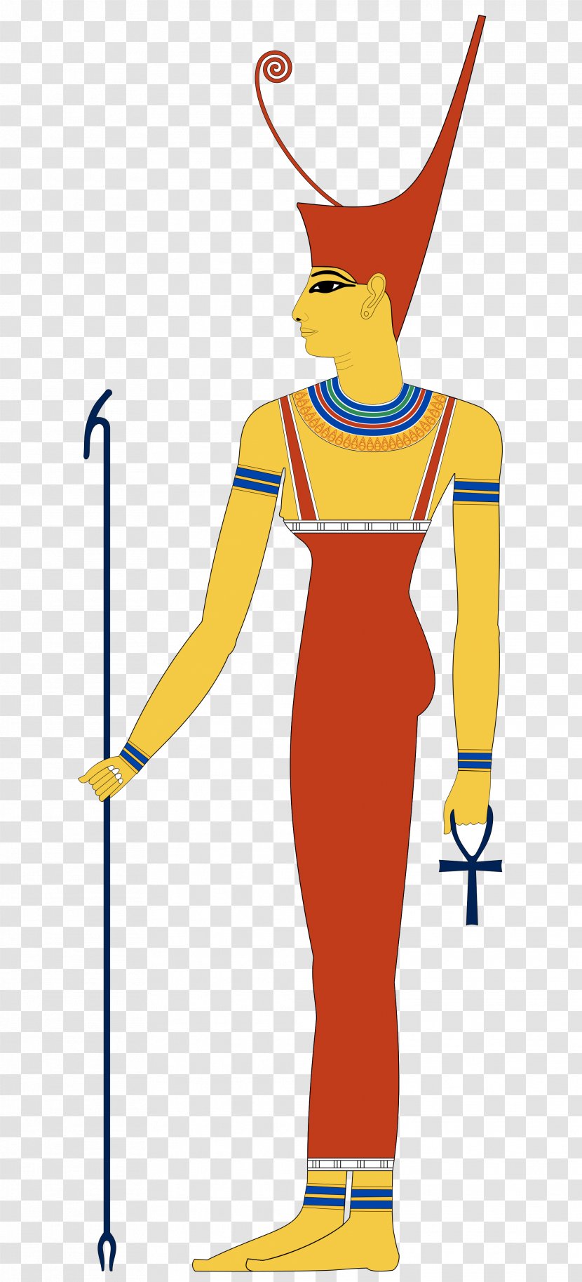 Ancient Egyptian Deities Anuket Mythology - Standing - Gods Transparent PNG