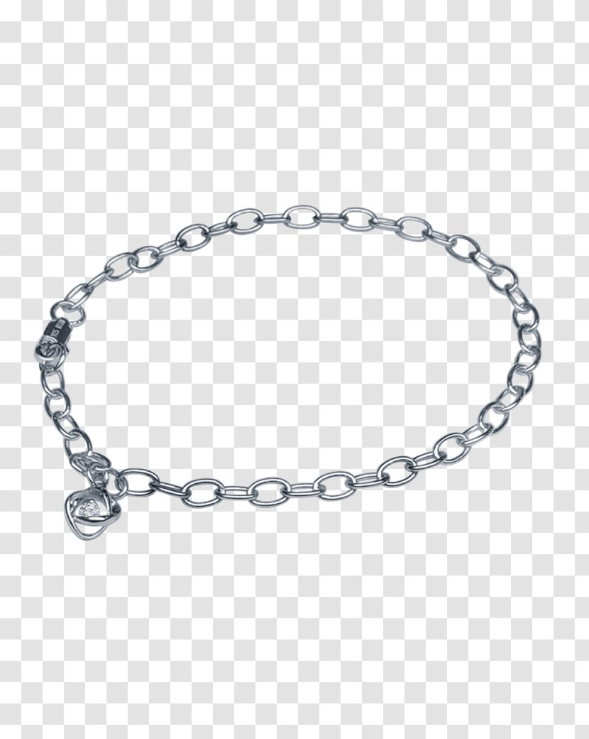 Bracelet Necklace Jewellery Sterling Silver Diamond - Chain Transparent PNG