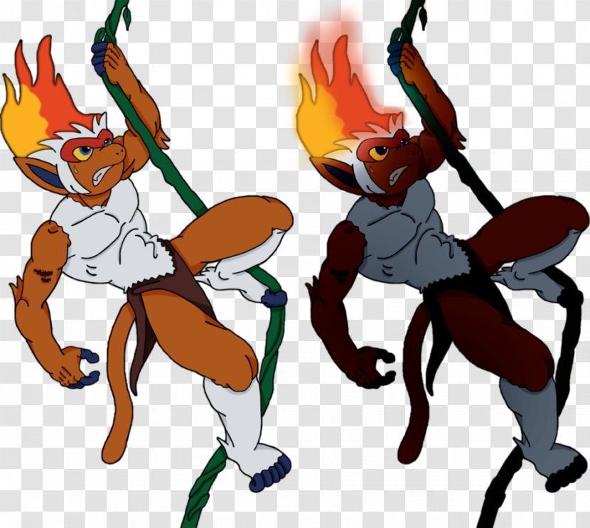 Tarzan Infernape Drawing Pokémon - Mythical Creature - Fictional Character Transparent PNG