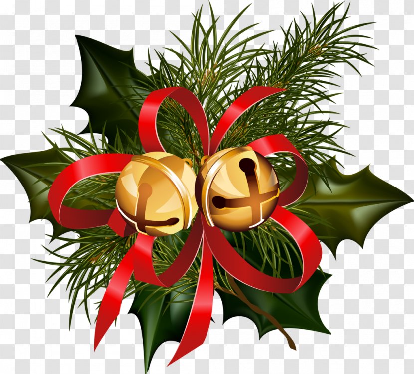 Christmas Bell Cartoon - Day - Ornament Pine Family Transparent PNG