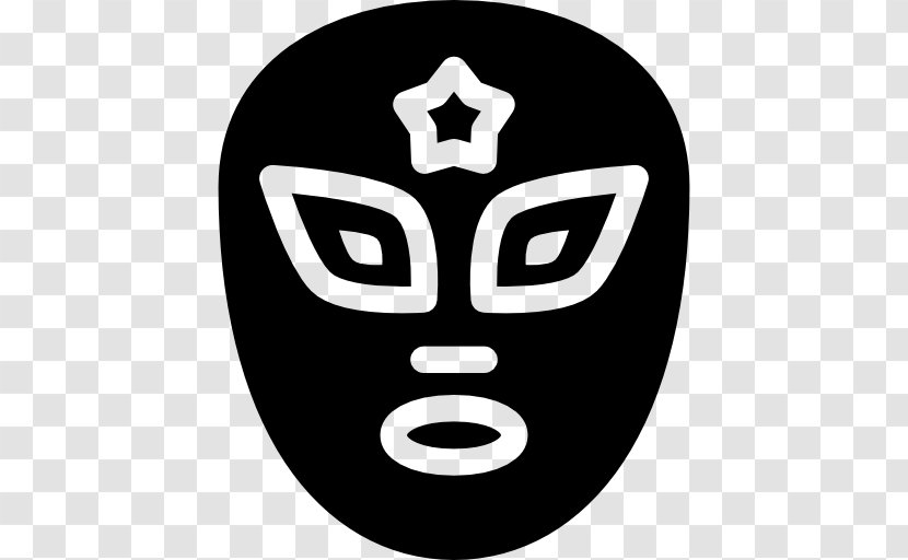 Mexican Wrestler Mask - Black And White - Clothing Accessories Transparent PNG