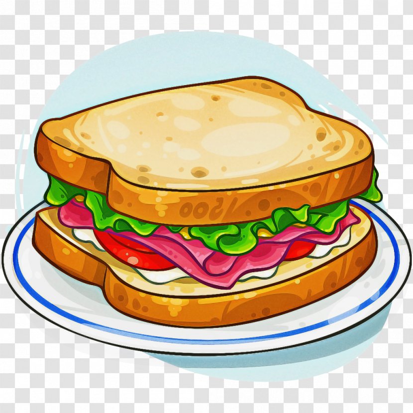 Junk Food Cartoon - Sandwich - Lunch Blt Transparent PNG